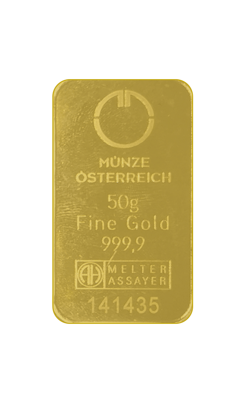 50g AU Investiční slitek Münze Österreich 50G-A-AH